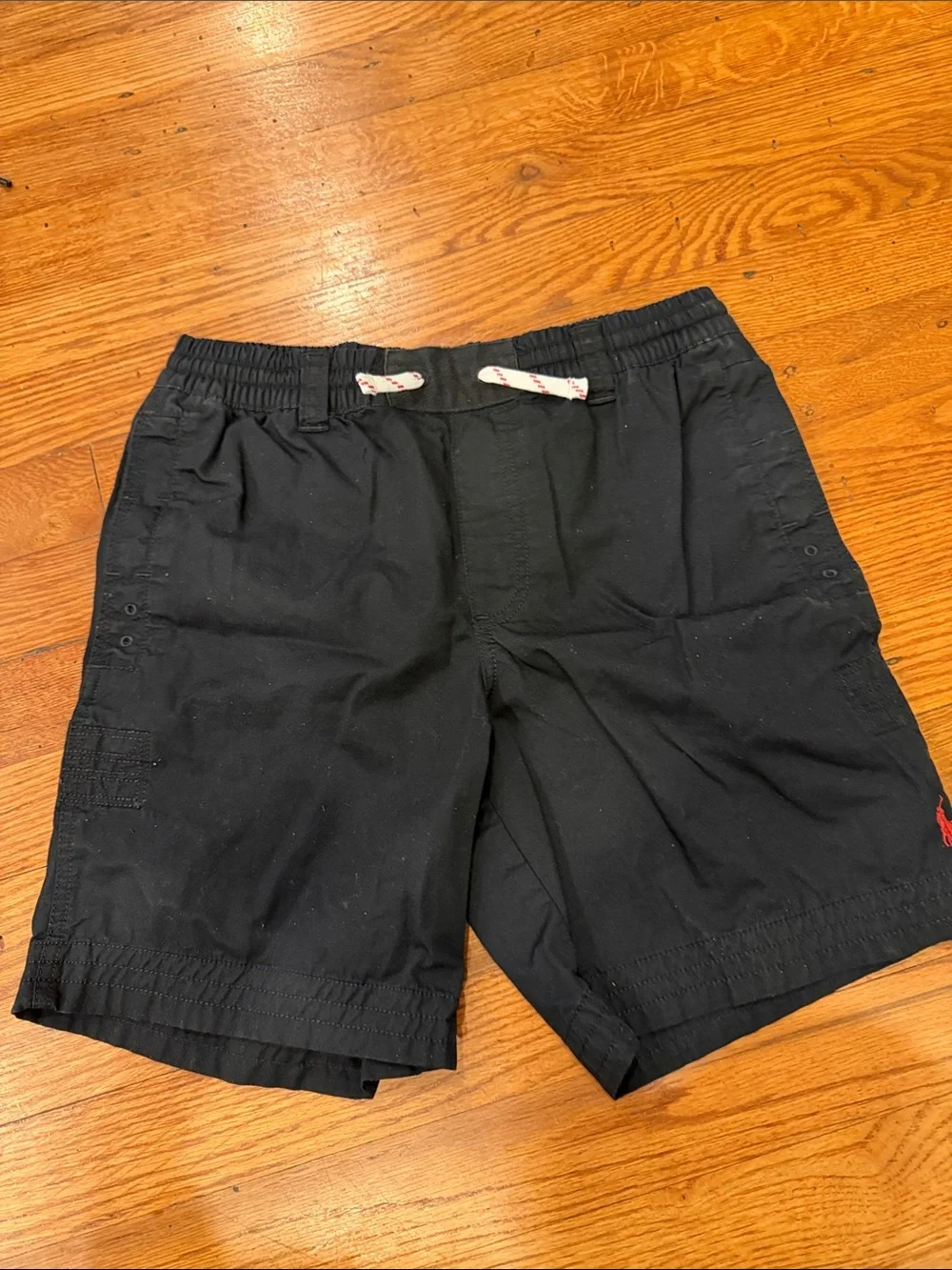 size 10/12 boys polo Ralph Lauren Black Kids Drawstring Shorts use very good